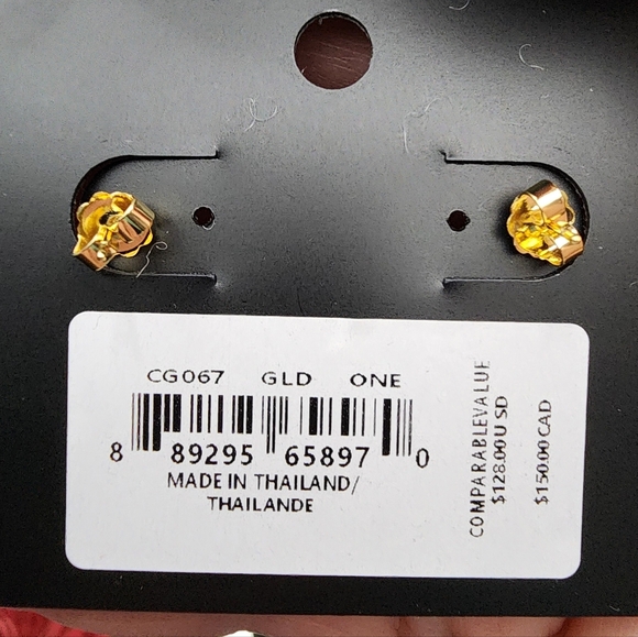 Coach Gold Heart Earrings - Picture 4 of 4